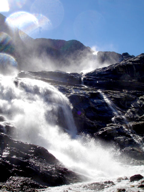 Foto vom Wasserfall in Kaprun